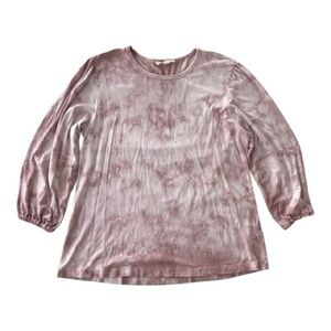 Johnny Was Calme Mauve Tie-Dye Blouse